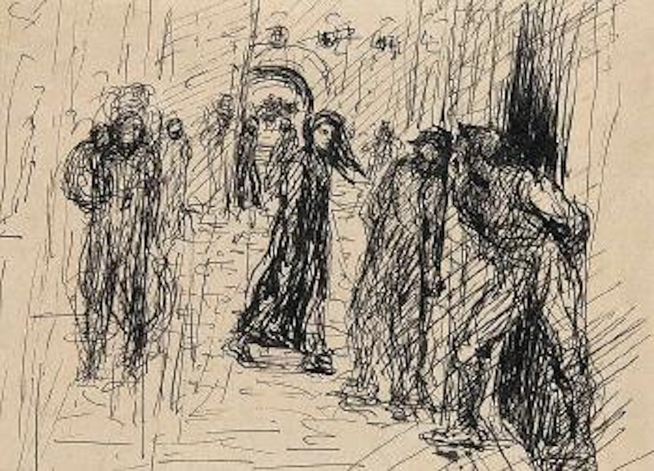 In der Gasse by Alfred Kubin