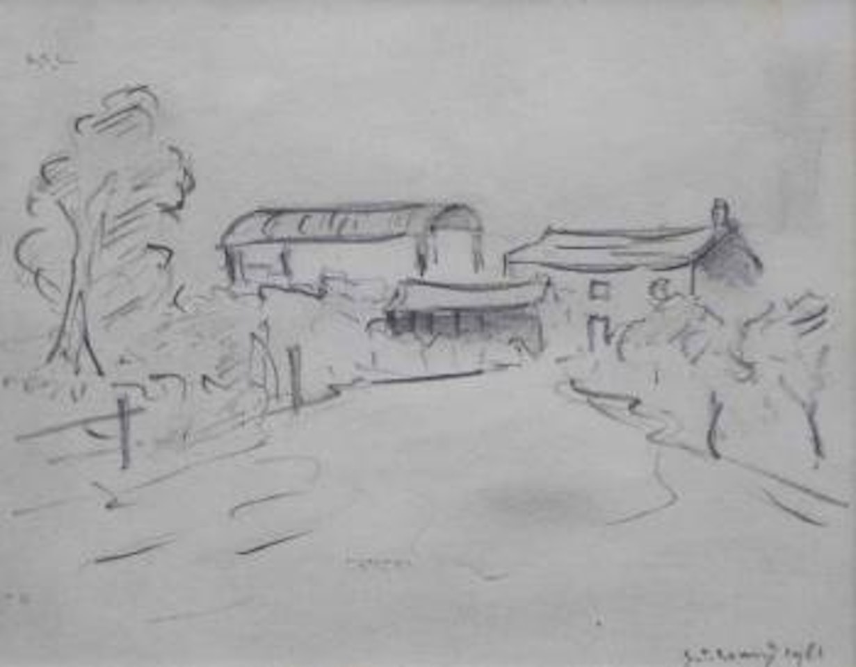 Clifton Moss Farm by Laurence Stephen Lowry