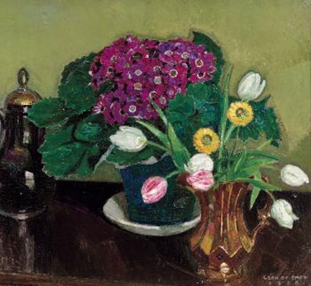 Bloemenstilleven by Leon de Smet