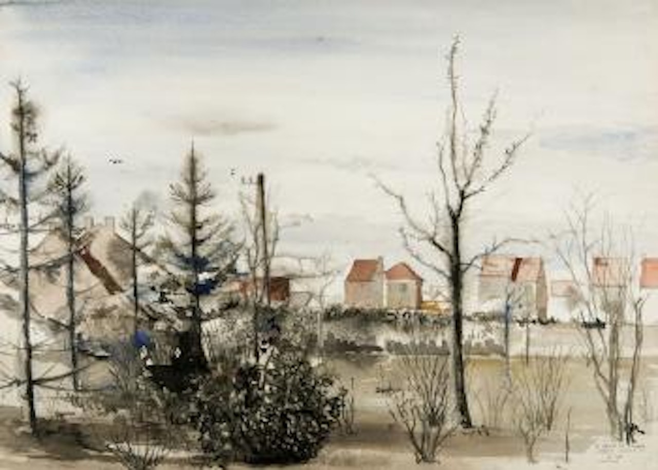 Zicht te Latem by Paul Delvaux