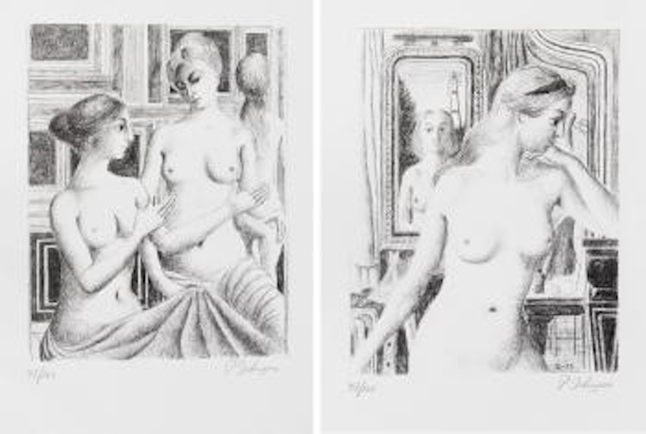 Le discours ; Le Reflet by Paul Delvaux