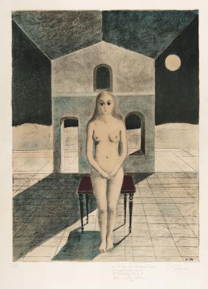 La voyante by Paul Delvaux