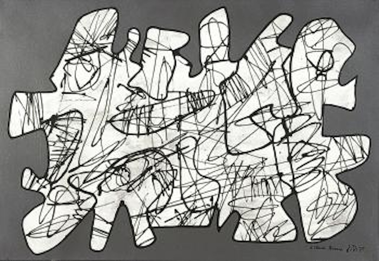 Parachiffre XXXIII (7 januari 1975) by Jean Dubuffet