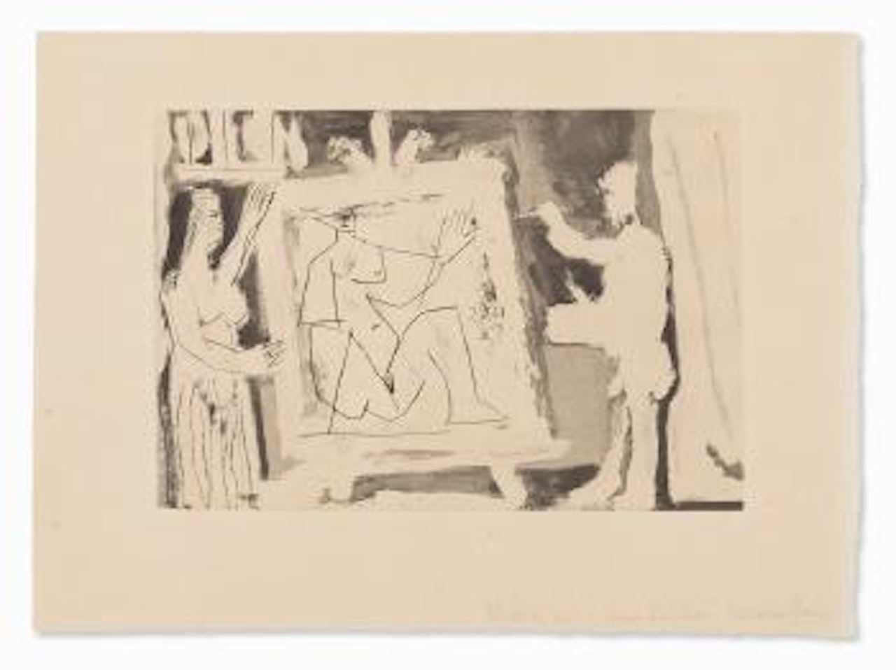 Dans L'atelier by Pablo Picasso