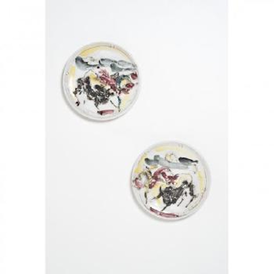Paire de plats by Lucio Fontana