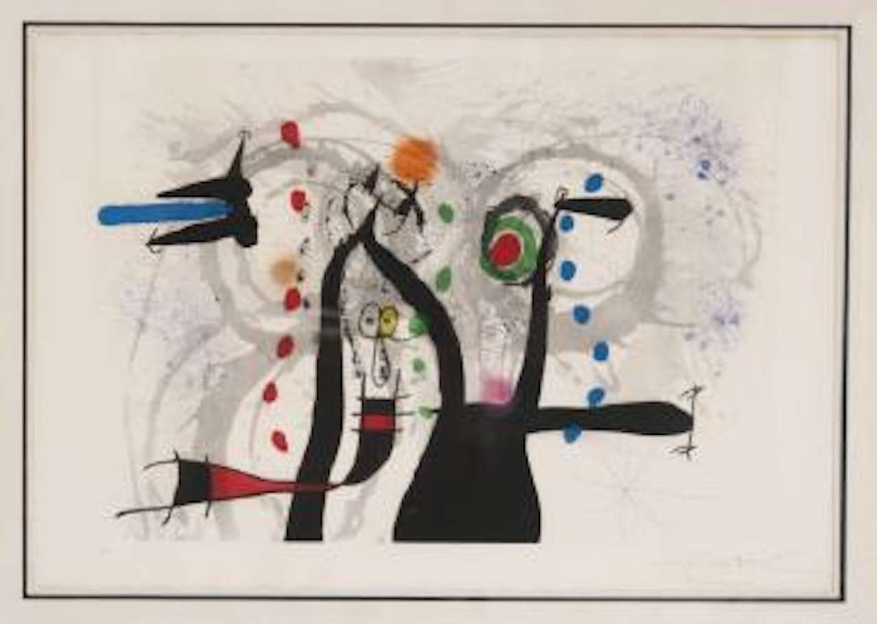 Joueur de bugle aux oiseaux by Joan Miró