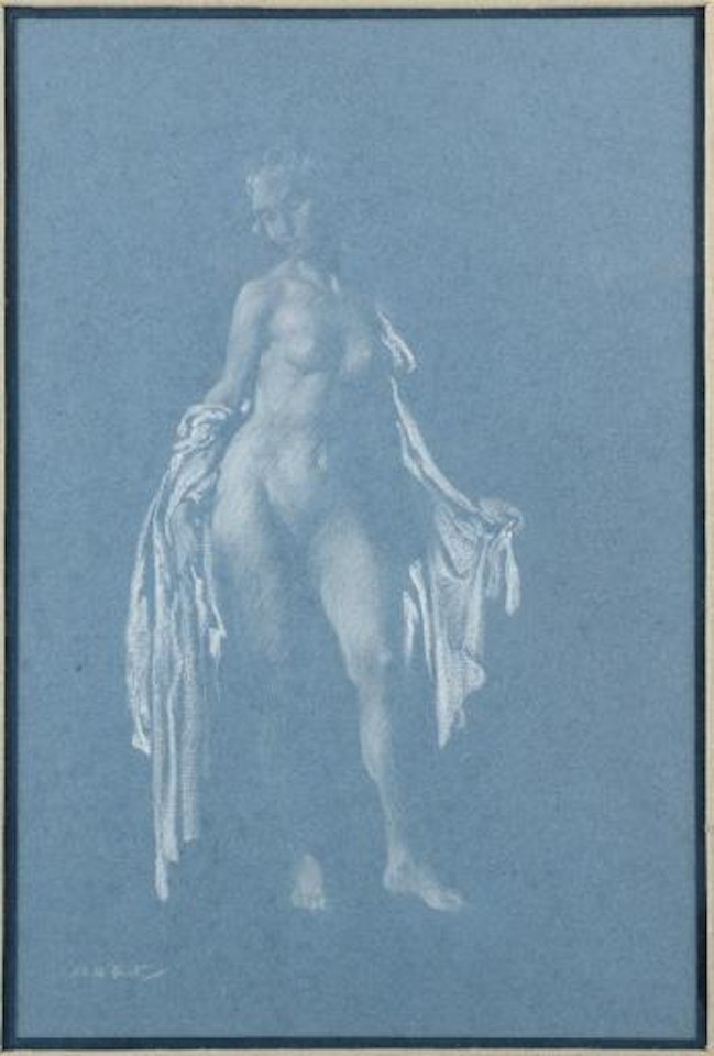 Standing female nude by William Russell Flint