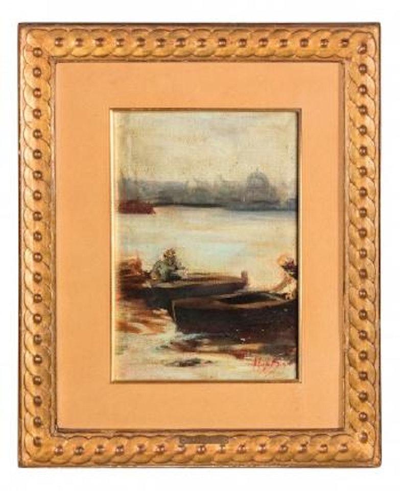 Studio di barche a Chioggia by Mose Bianchi
