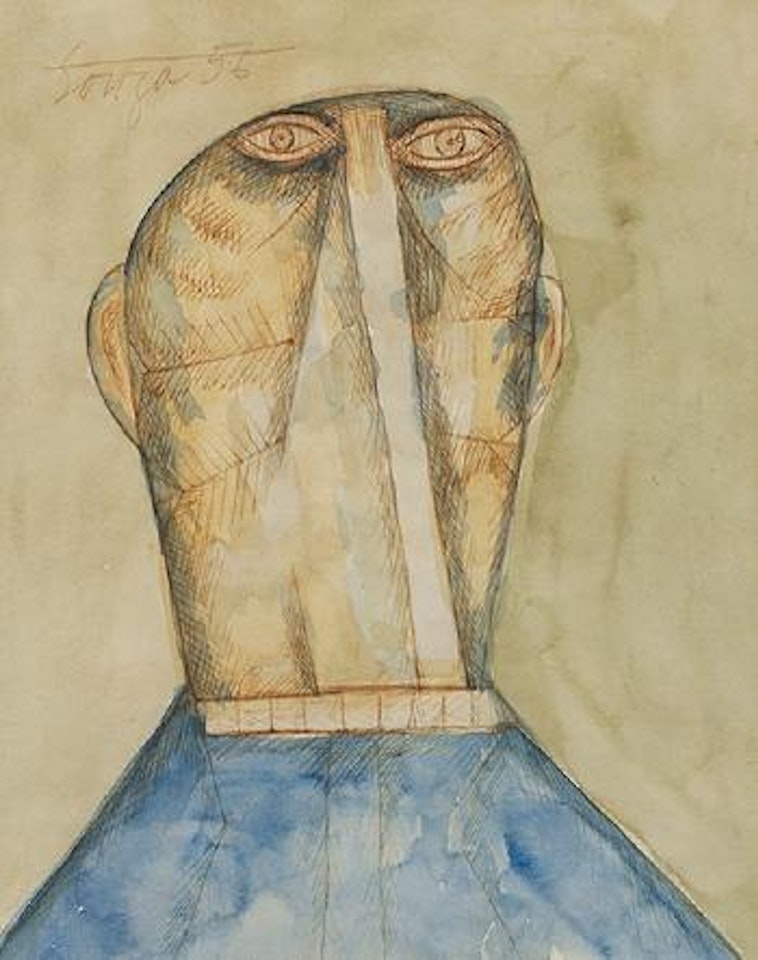 Untitled (Portrait of a Man) by Francis Newton Souza
