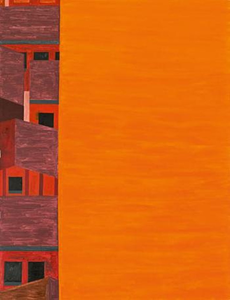 Rotes Häuserbild by Hubert Schmalix