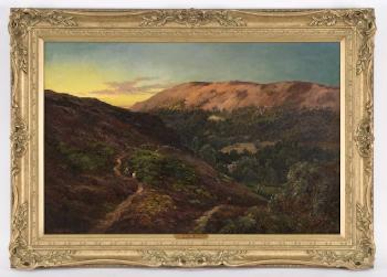 Scottish highland path by Alfred de Breanski