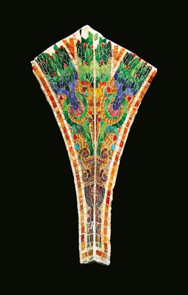 Mosaic Cornice Fragment from The Farwell Building, Detroit, Michigan by Tiffany Studios