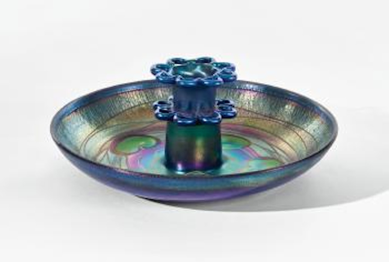 Decorated Flower Bowl by Tiffany Studios