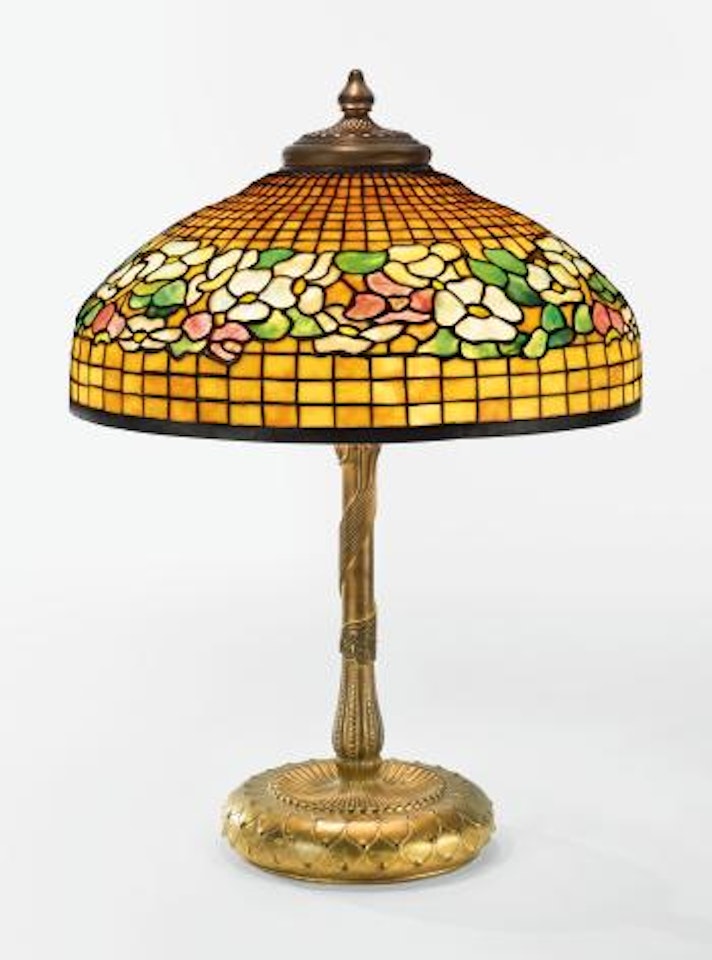 Banded Dogwood Table Lamp by Tiffany Studios
