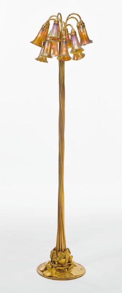 Twelve-light Lily Floor Lamp by Tiffany Studios