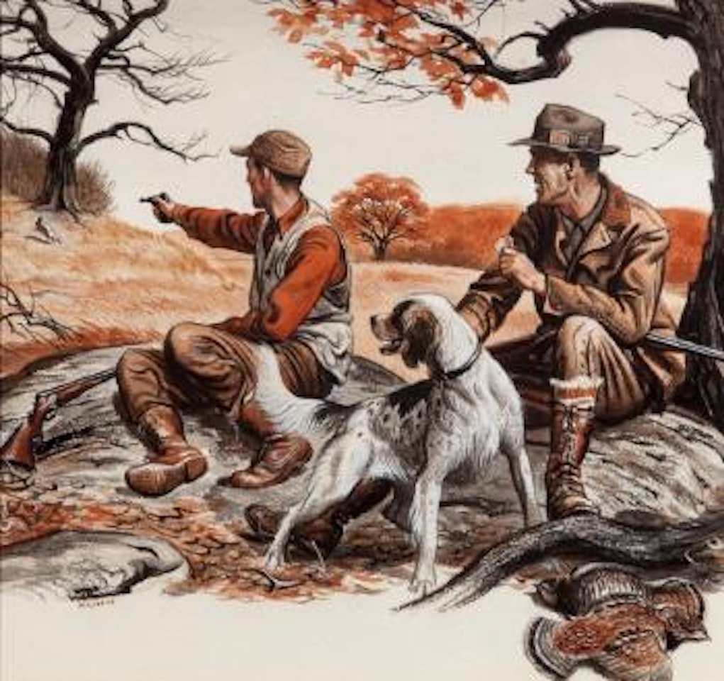 Grouse Hunters Lunch Break by Bob Kuhn
