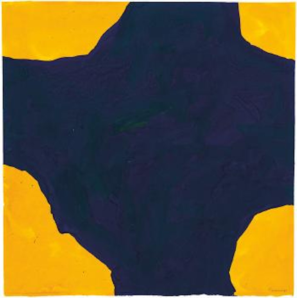 Untitled (Blue and Yellow) by Sol LeWitt