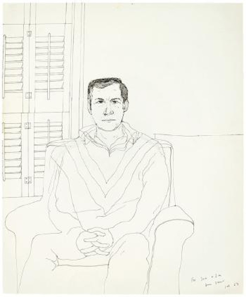 Portrait of Jack Larson by David Hockney