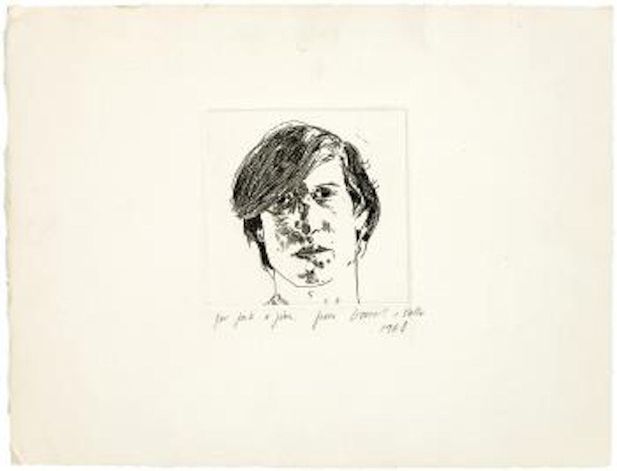 Peter Schlesinger by David Hockney