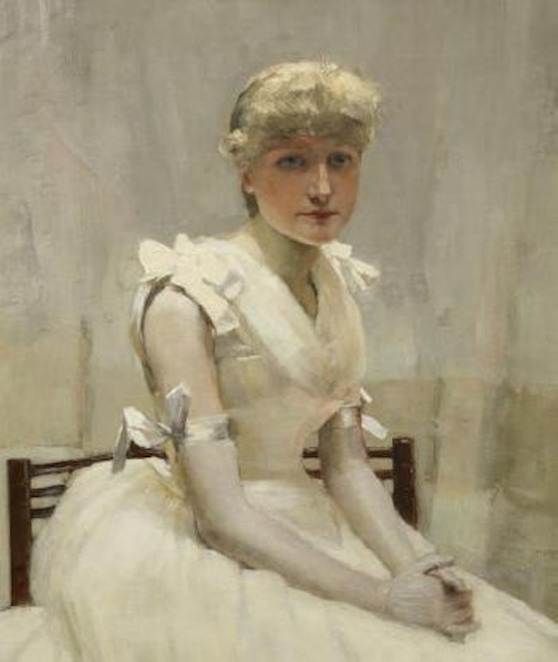 Portrait of a young lady by John Lavery