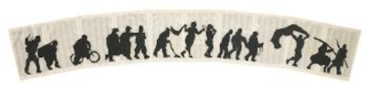 Collage on Atlas Index by William Kentridge