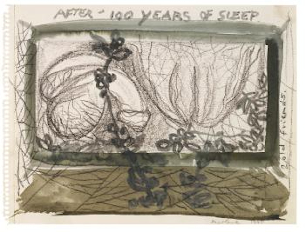 2 Old Friends (After 100 Years of Sleep) by Marlene Dumas