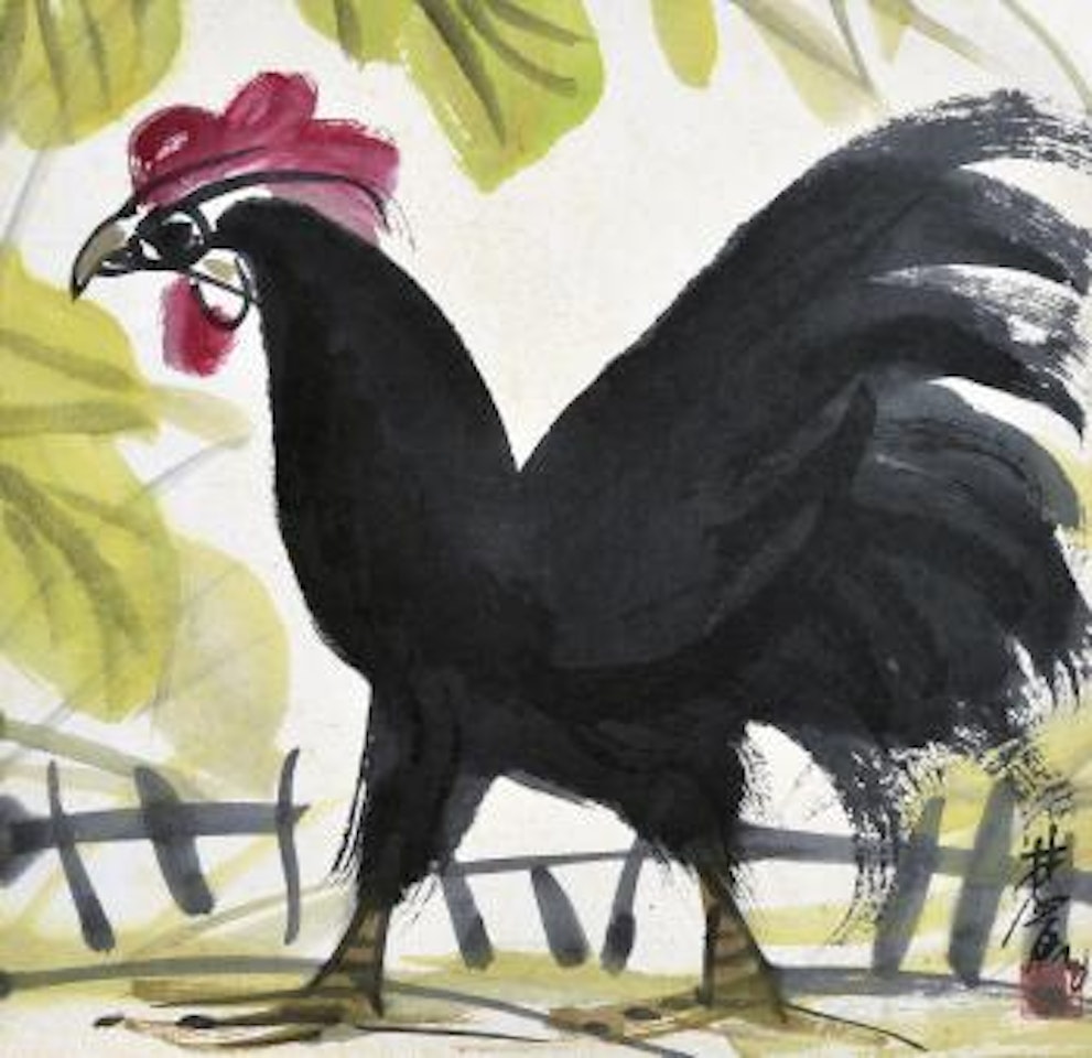 Rooster by Lin Fengmian