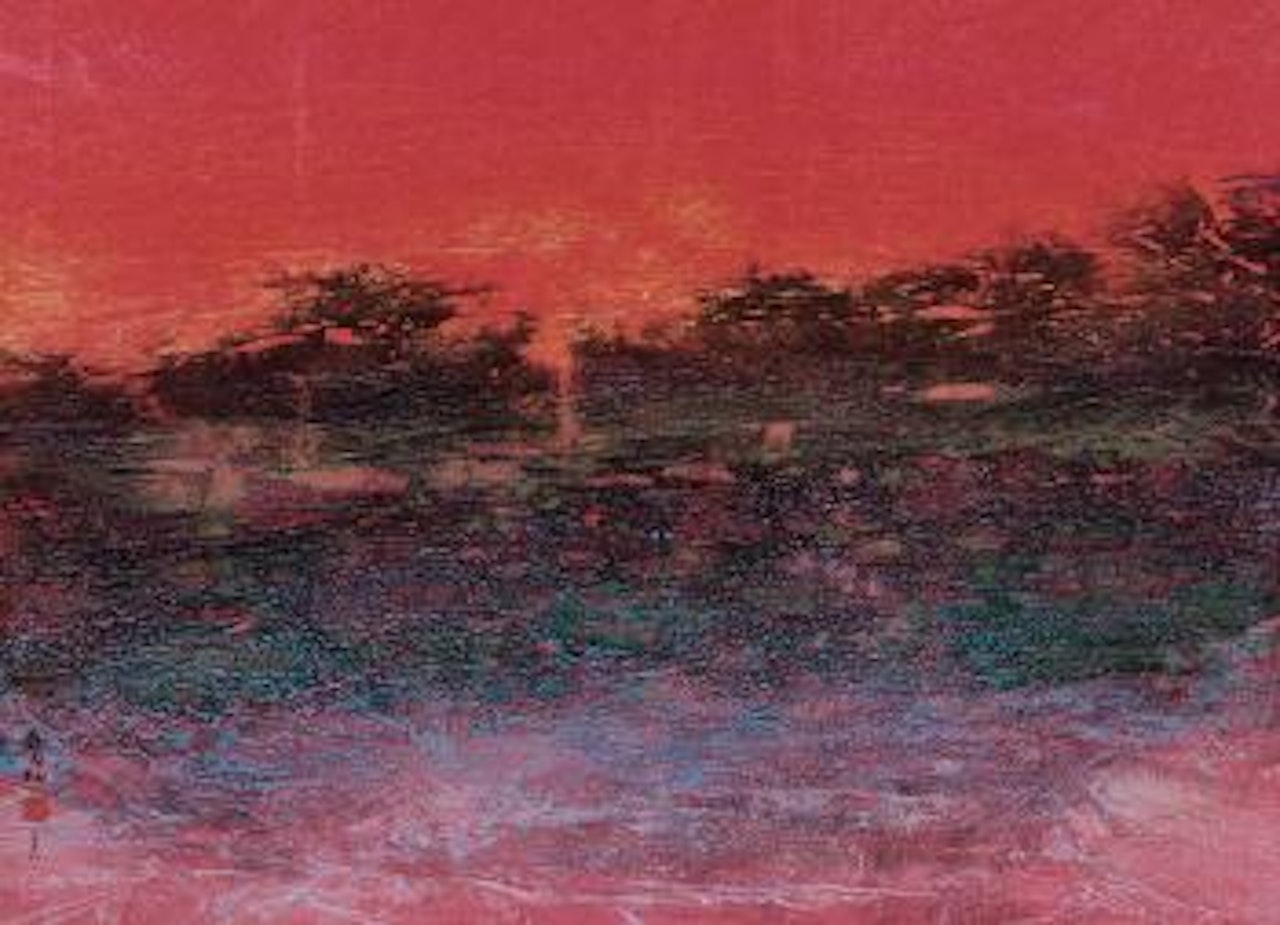 Sunset, Jiuzhaigou valley series No. 128 by Liu Kuo-Sung (Liu Guosong)