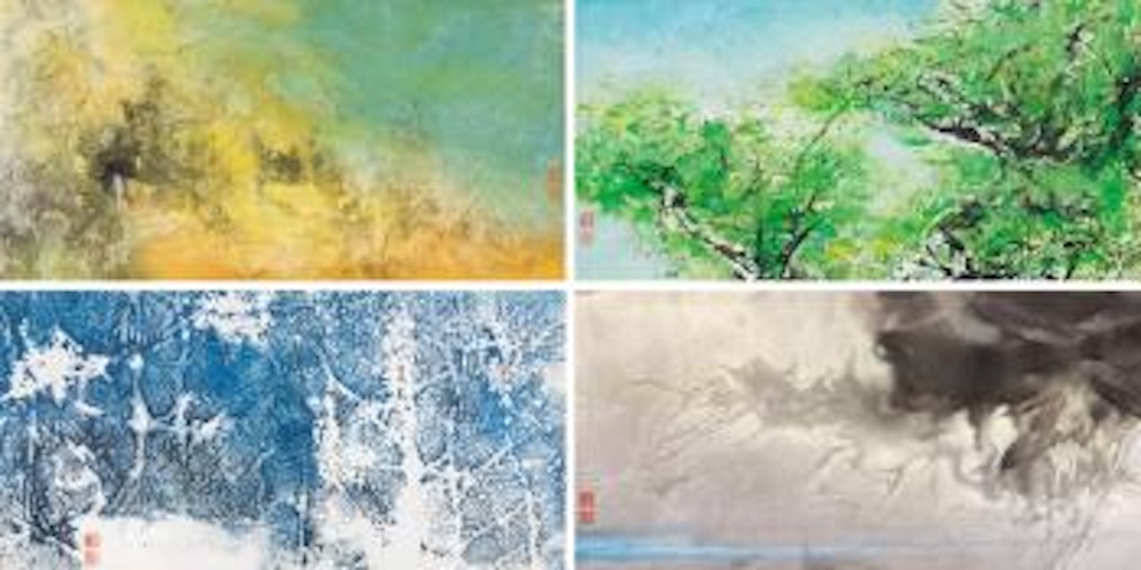 Four seasons series no. 12 by Liu Kuo-Sung (Liu Guosong)