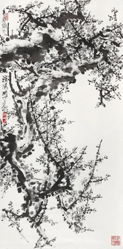 Ink plum blossom by Guan Shanyue