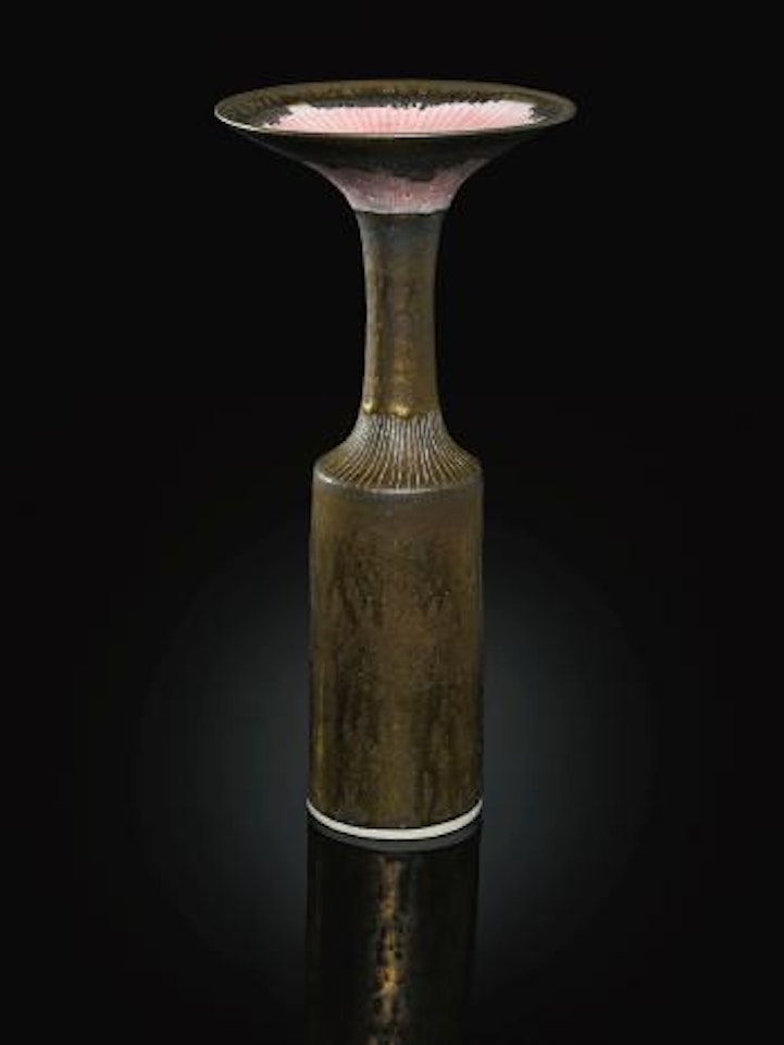 Cylindrical Vase by Lucie Rie