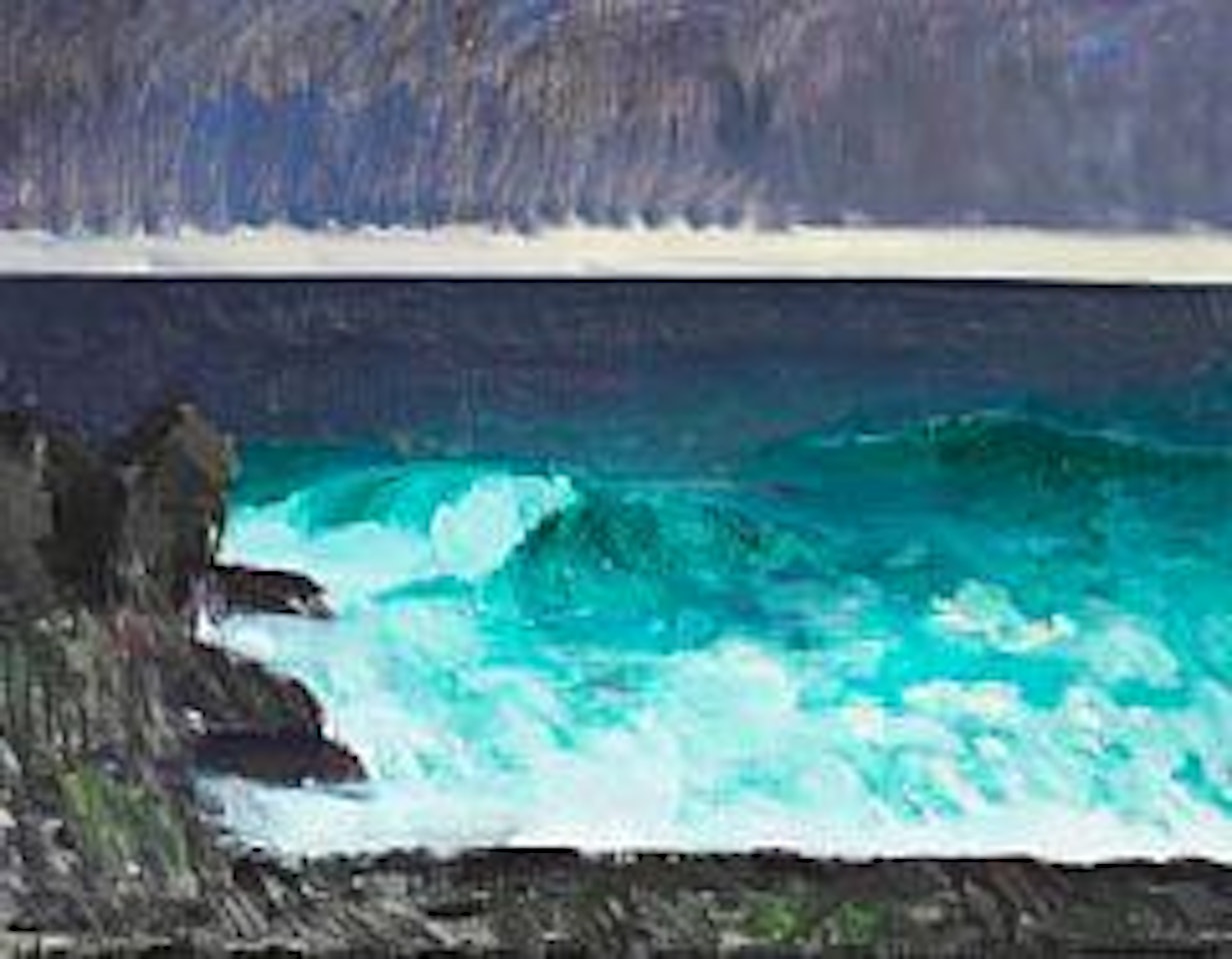 Coastal scenery, the Faroe Islands by Samuel Joensen-Mikines