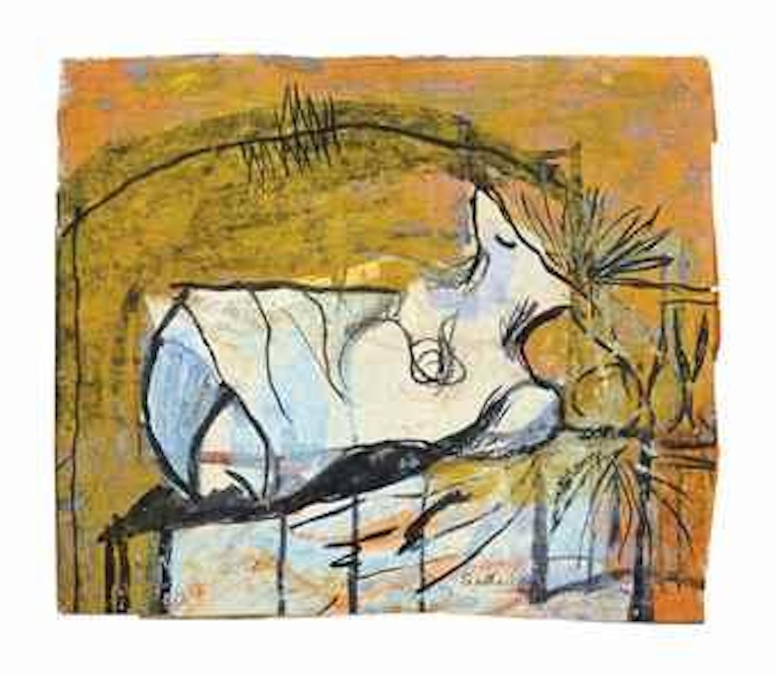 Study for 'Reclining Stone Form' by Graham Sutherland