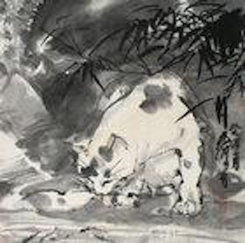 Cat and Fishes by Huang Zhou
