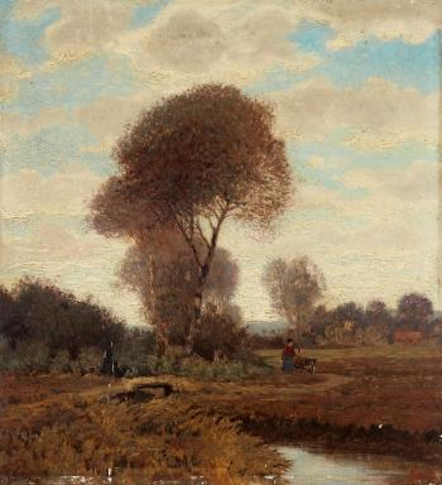 Landscape with Peasant Girls by Hans am Ende