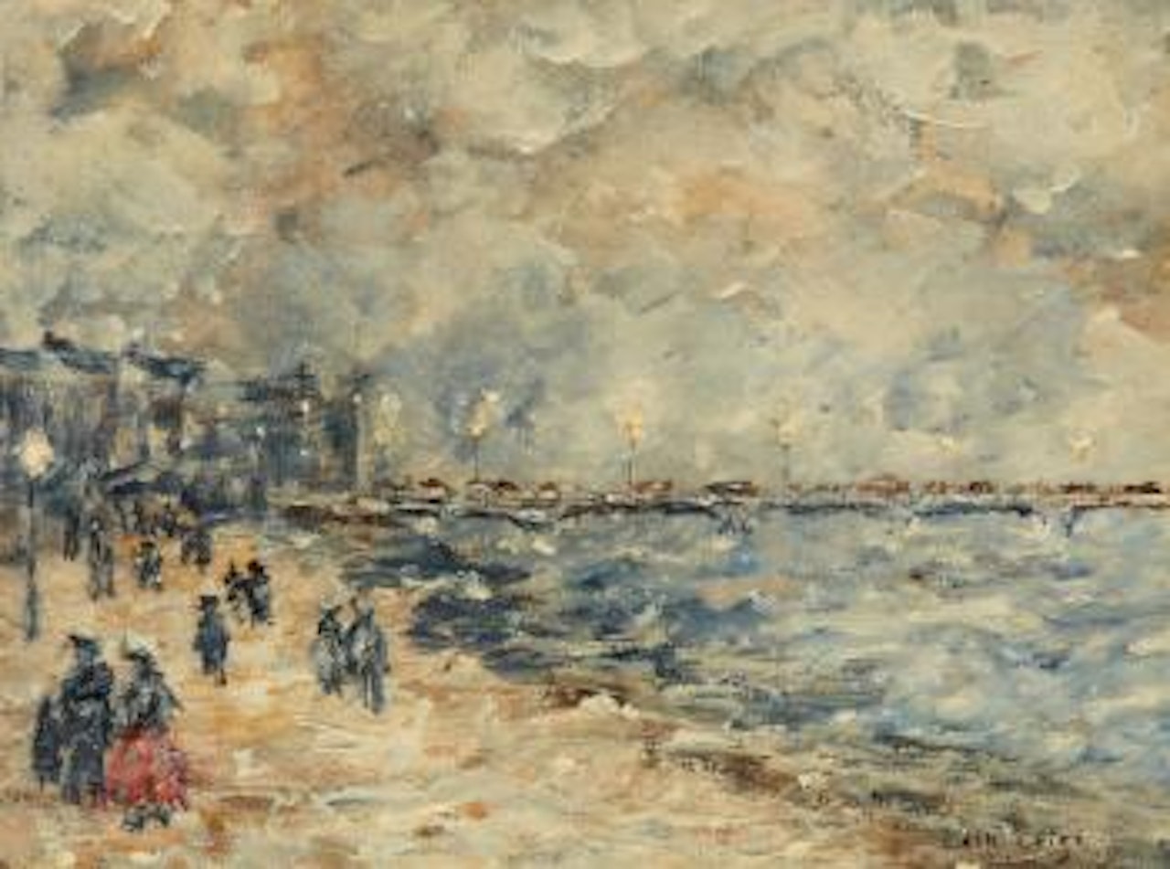 On the Banks of the Seine in Paris by Luigi Loir