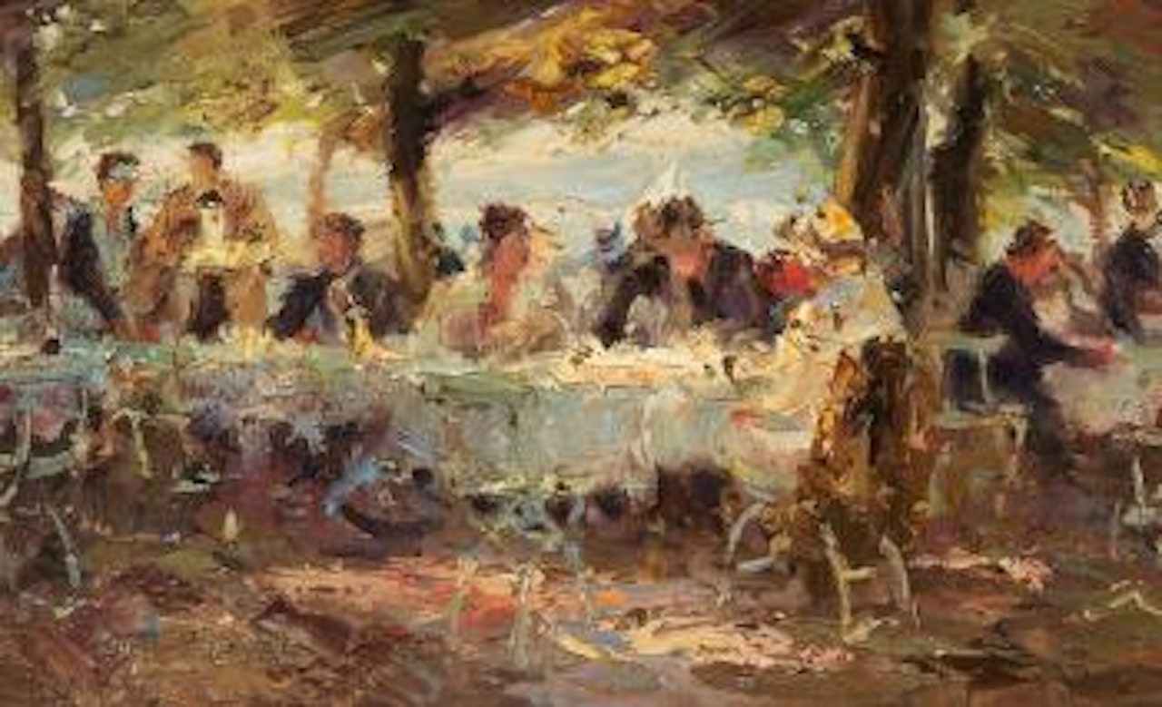 The Beer Garden by Otto Pippel