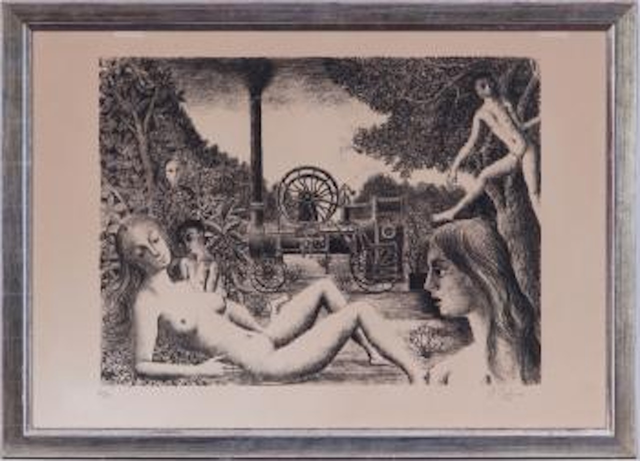 La Locomobile by Paul Delvaux