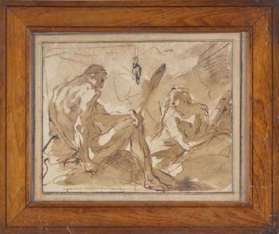 Hercule et Omphale by Gaspare Diziani