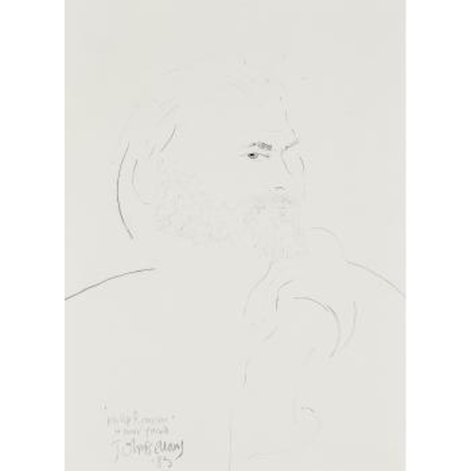 Portrait sketch by John Bellany