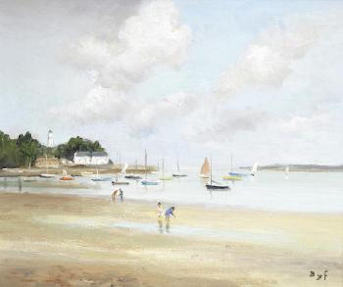 Pêcheurs à Port Navalo by Marcel Dyf
