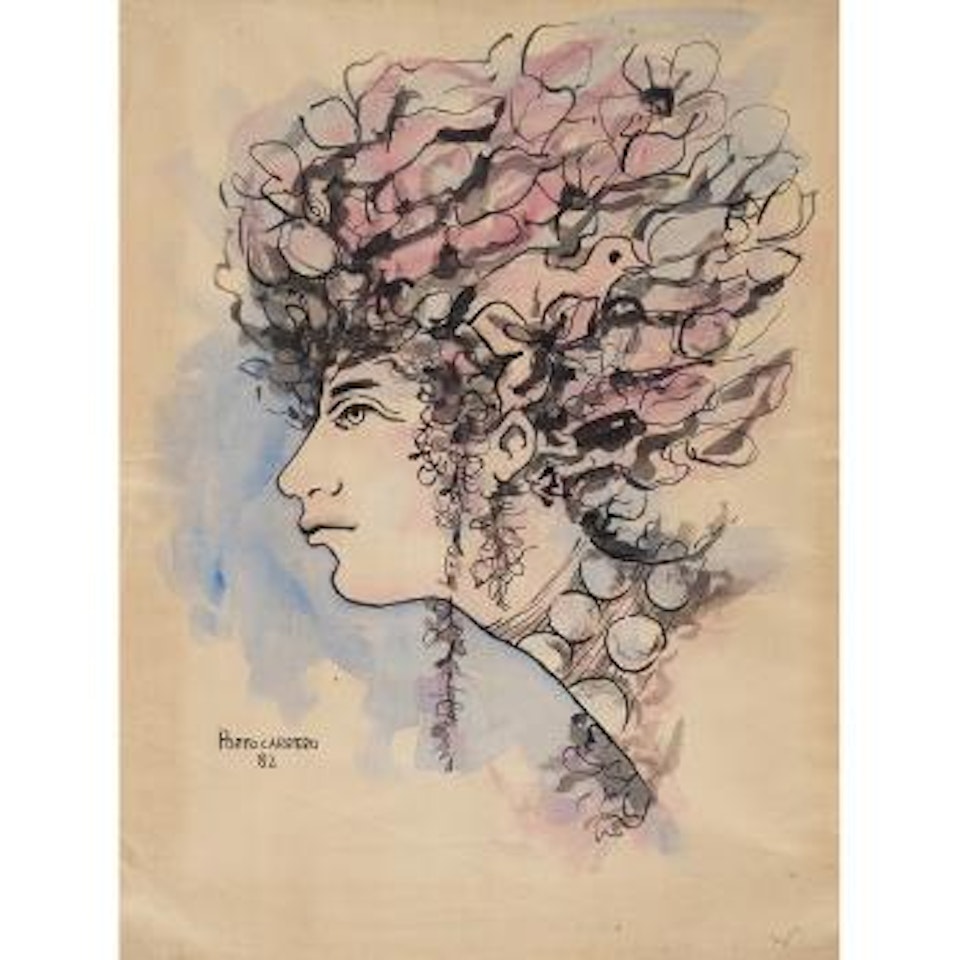 Flora o Cabeza De Perfil by René Portocarrero