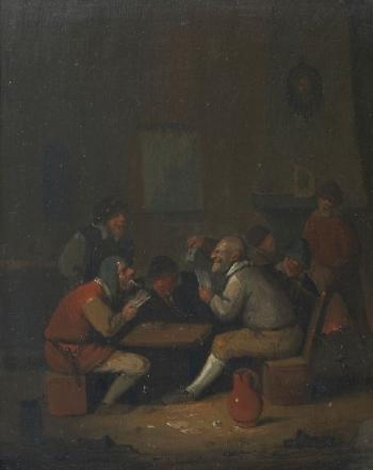 Les joueurs de cartes by Egbert van Heemskerk III