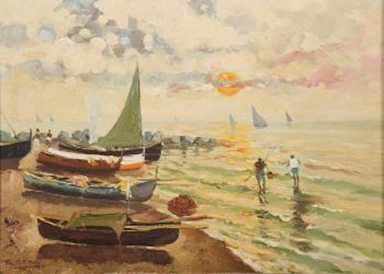 Ritorno dalla pesca by Fausto Pratella
