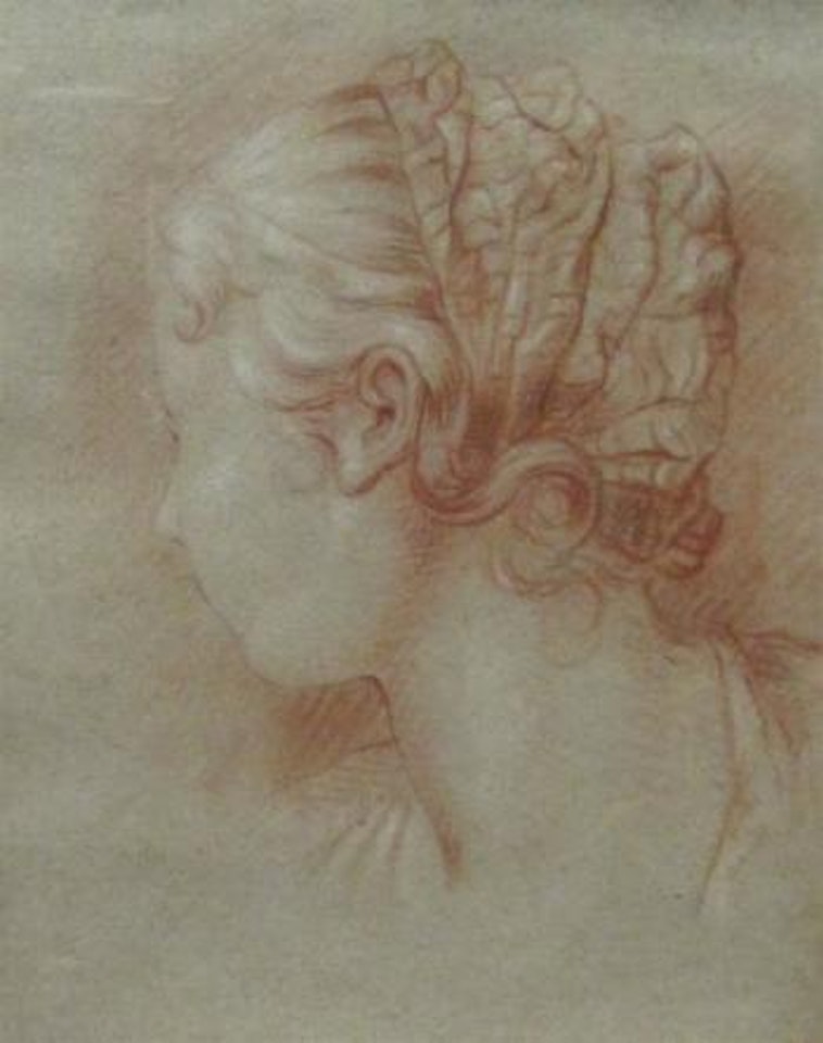 Female bust profile by Francois Boucher