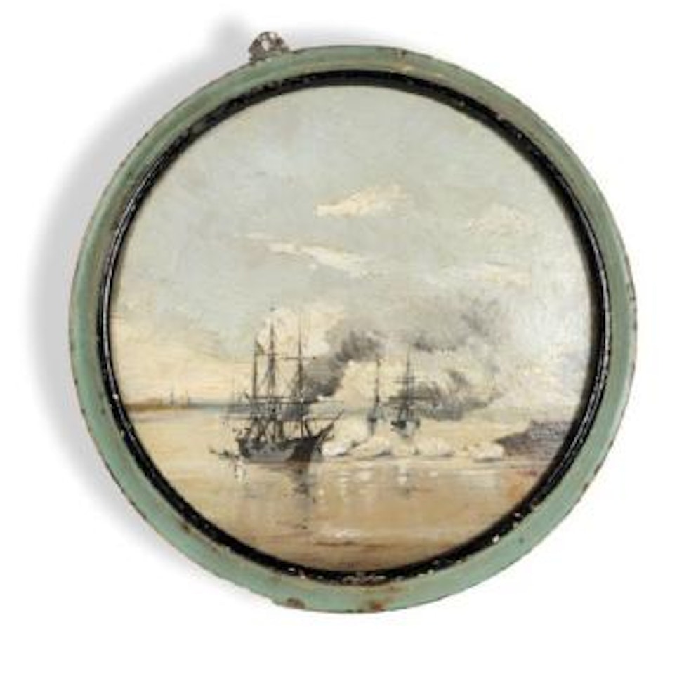Bombardement de Valparaiso par la flotte espagnole by Jean Baptiste Henri Durand-Brager