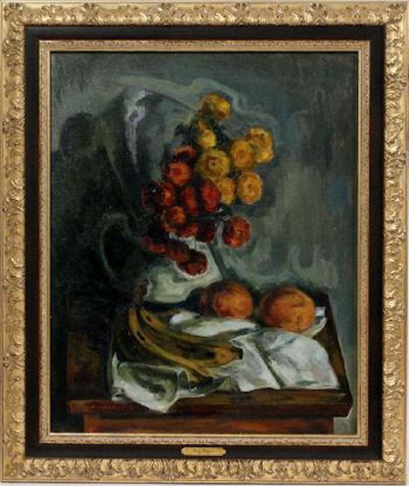 Still life of flowers and fruit by Louis Ritman