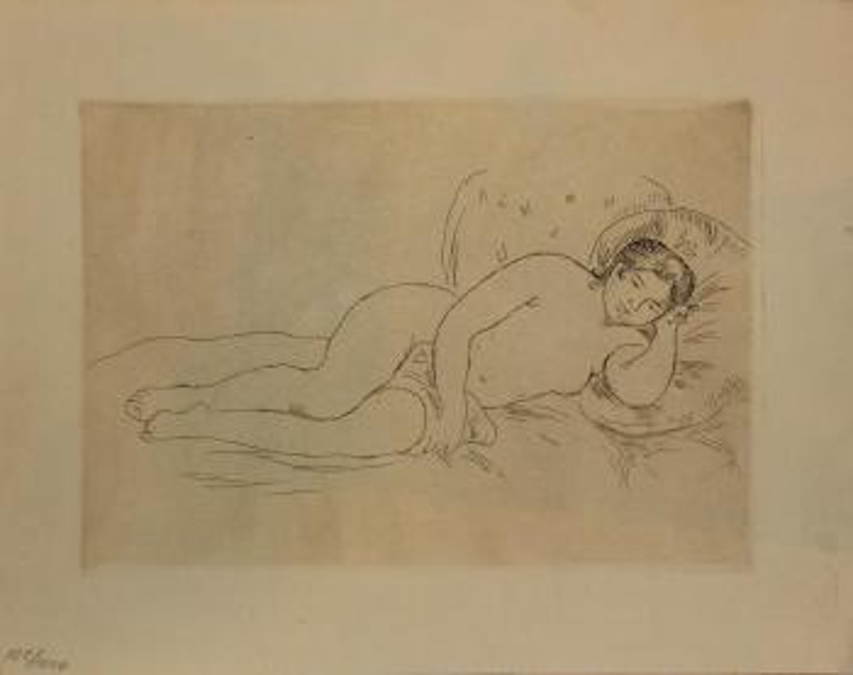 Femme Nue Couche (Tourne a Droite) by Pierre-Auguste Renoir