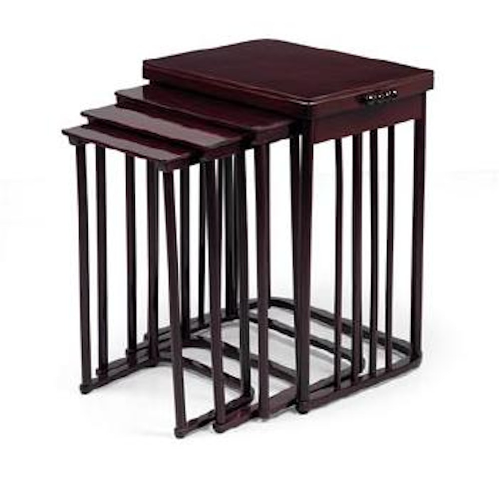 Four nesting tables no. 986 by Josef Hoffmann by Josef Hoffmann