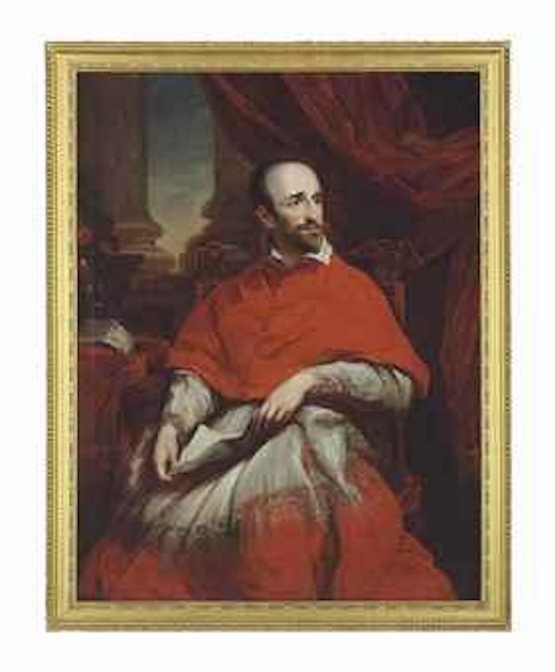 Portrait of Cardinal Guido Bentivoglio (1577-1644), three-quarter-length, holding a letter three-quarter-length, holding a letter by Anthony van Dyck